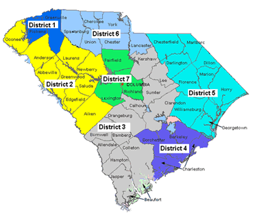 Map of Hearing Districts